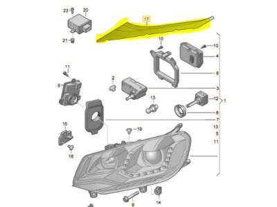 Накладка фары Audi Q7 (2010-2015)