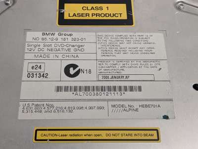Ченджер компакт дисков CD-ченджер BMW X5 E70 (2007-2010) дорестайл