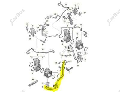 Трубка відпрацьованих газів EGR Volkswagen Touareg (2003-2006) дорестайл