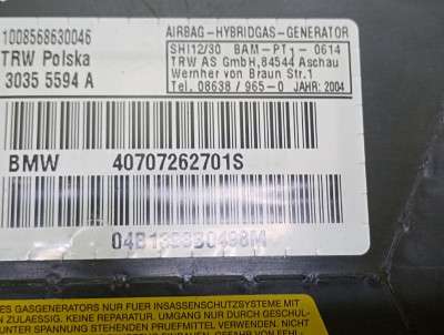 Подушка безопасности в дверь BMW X5 E53 (2003-2006) рестайл