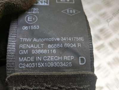 Ремень безпеки передній правий Renault Trafic III, Opel Vivaro III (2014-2020)
