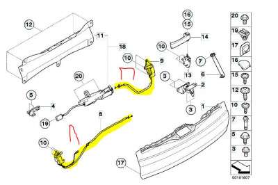 Замок крышки (двери) багажника BMW X5 E70 (2010-2013) рестайл