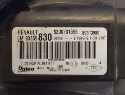 Фара передня права Renault Trafic II, Opel Vivaro II, Nissan Primastar II (2006-2014) рестайл