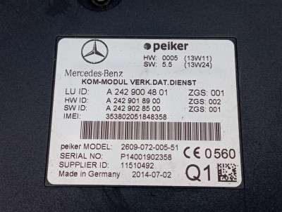 Блок телематика (Combox telematik) Mercedes-Benz W212 E350 (2009-2016)