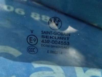 Скло бокових дверей задніх лівих BMW X5 E70 (2010-2013) рестайл