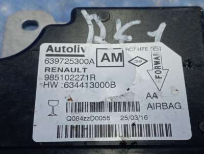 Блок управления подушками безопасности Renault Kadjar (2015 - 2022)