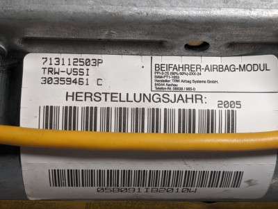 Подушка безпеки пасажира (в торпедо) BMW X5 E53 (2003-2006) рестайл