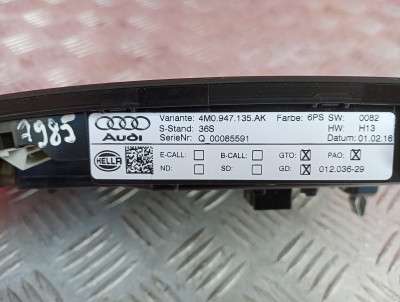 Плафон салону (ліхтар) Audi Q7 4M(2015-2020)
