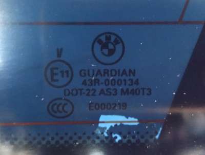 Стекло боковой двери задней правой BMW X5 E70 (2010-2013) рестайл