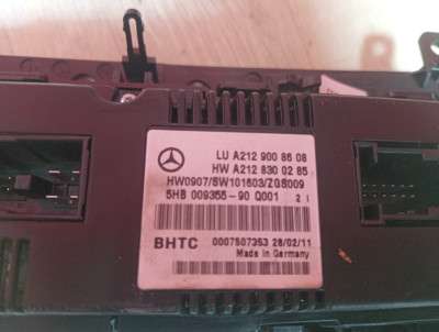 Блок керування клімат-контролю E-class W212 - 4