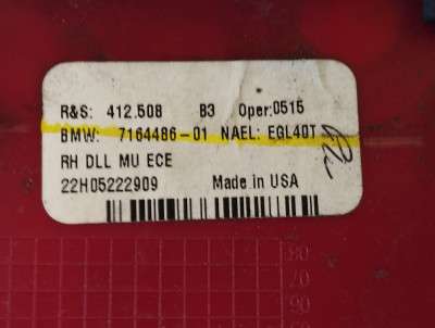 Фонарь крышки багажника правый BMW X5 E53 (2003-2006) рестайл