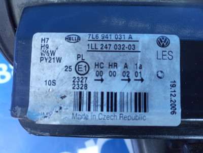 Фара передня ліва Volkswagen Touareg (2007-2010) рестайл