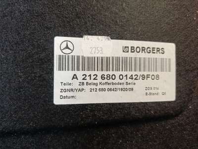Підлога багажника E-class W212