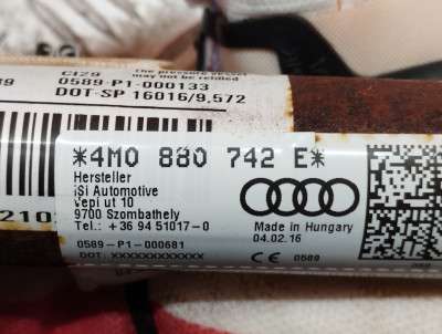 Подушка безопасности боковая (шторка) Audi Q7 4M(2015-2020)
