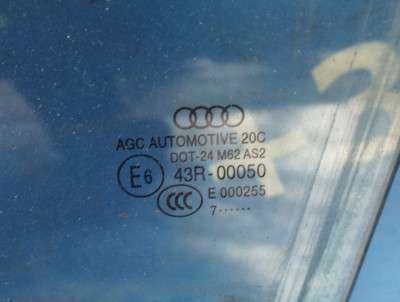 Стекло боковой двери передней правой Audi Q7 4M(2015-2020)