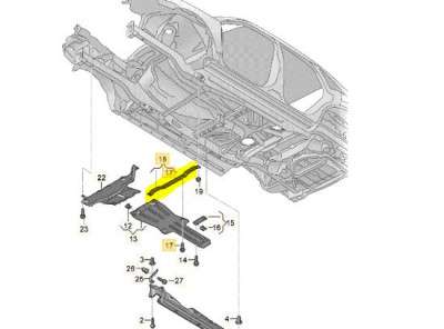 Розпірна планка (розпірка) Volkswagen Touareg NF (2010-2014)