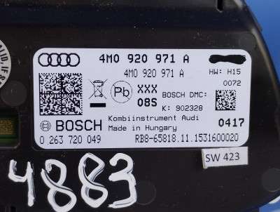 Панель приладів (щиток приладів) Audi Q7 4M(2015-2020)
