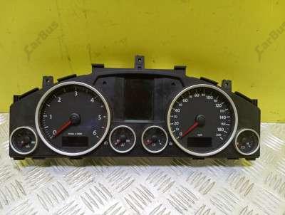 Панель приборная (щиток приборов) Volkswagen Touareg (2007-2010) рестайл